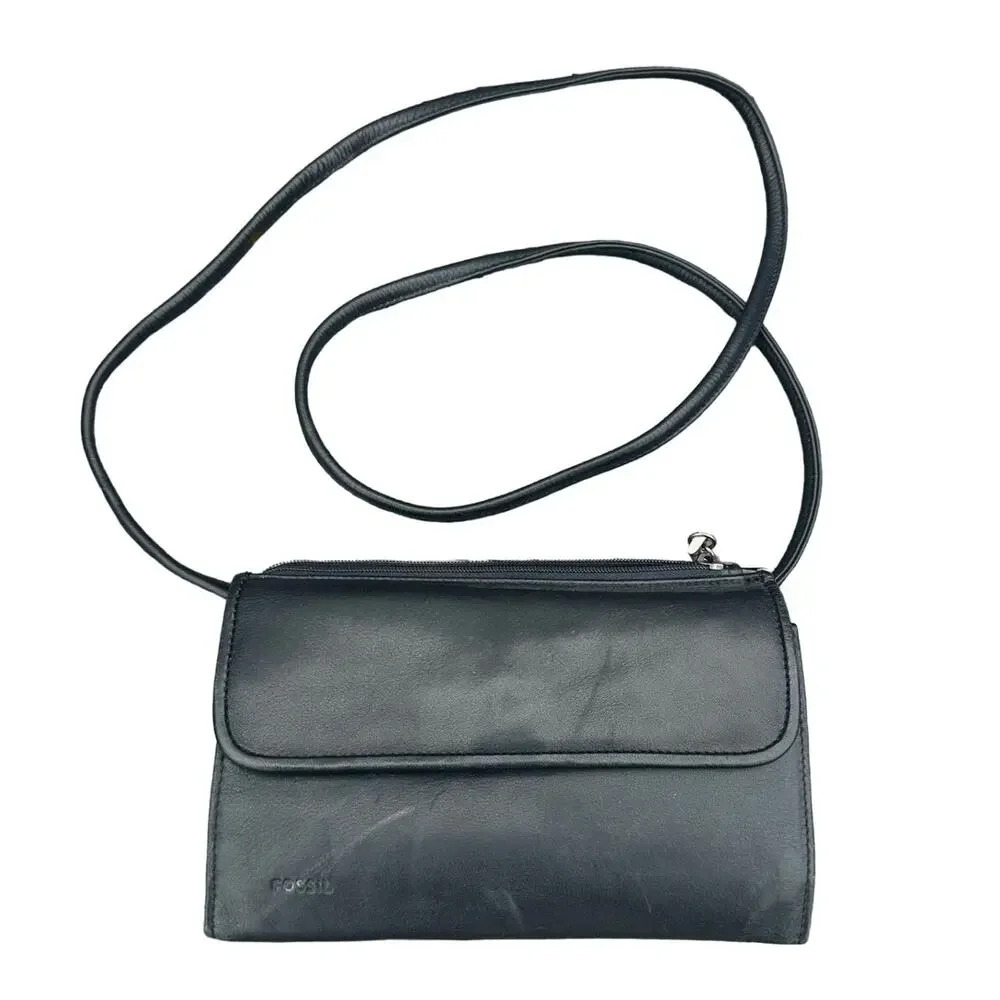 Fossil Genuine Leather Crossbody Women’s Wallet